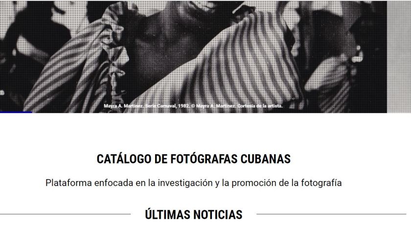 Catálogo de Fotógrafas Cubanas, por Aldeide Delgado (Detalle).